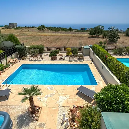ヴィラ Seaview Villa In Peyia | Private Pool & Jacuzzi By Vichy Holidays パ フォス